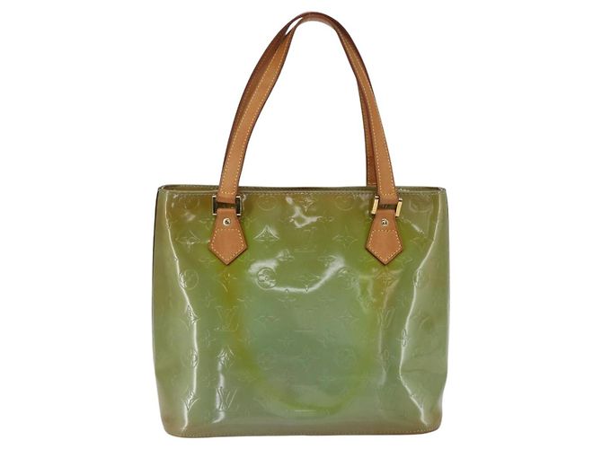 LOUIS VUITTON Borsa a Mano Monogram Vernis Houston Blu Baby M91005 LV Auth bs33150 Blu chiaro - vista 2