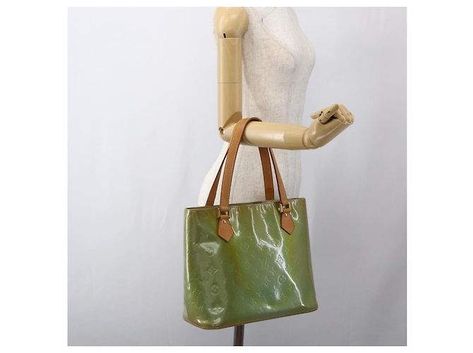 LOUIS VUITTON Borsa a Mano Monogram Vernis Houston Blu Baby M91005 LV Auth bs33150 Blu chiaro - vista 23