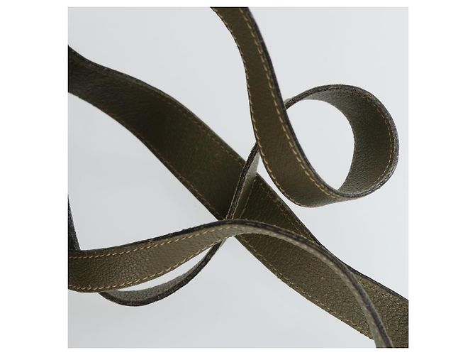Bamboo Zaino in Bambù GUCCI Camoscio Khaki Oro 003 58 0016 Auth BA9952 D'oro Cachi - vista 10