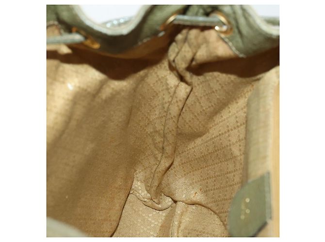 Bamboo Zaino in Bambù GUCCI Camoscio Khaki Oro 003 58 0016 Auth BA9952 D'oro Cachi - vista 21