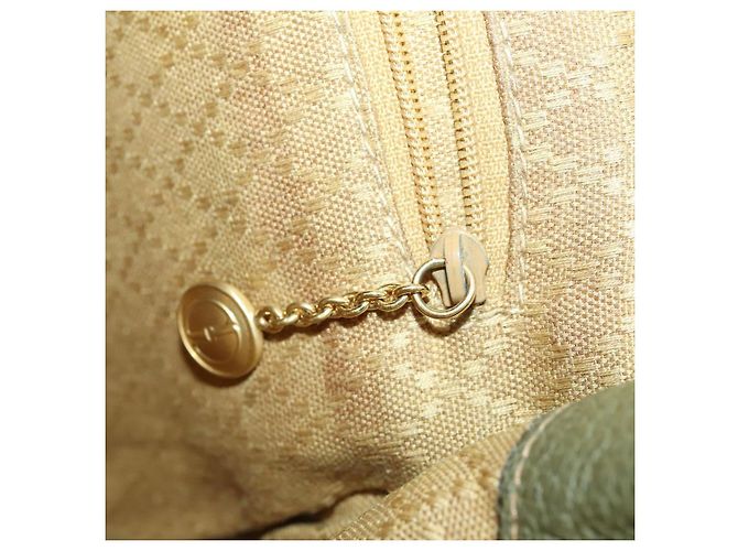 Bamboo Zaino in Bambù GUCCI Camoscio Khaki Oro 003 58 0016 Auth BA9952 D'oro Cachi - vista 22
