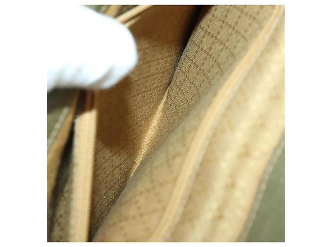Bamboo Zaino in Bambù GUCCI Camoscio Khaki Oro 003 58 0016 Auth BA9952 D'oro Cachi - vista 23