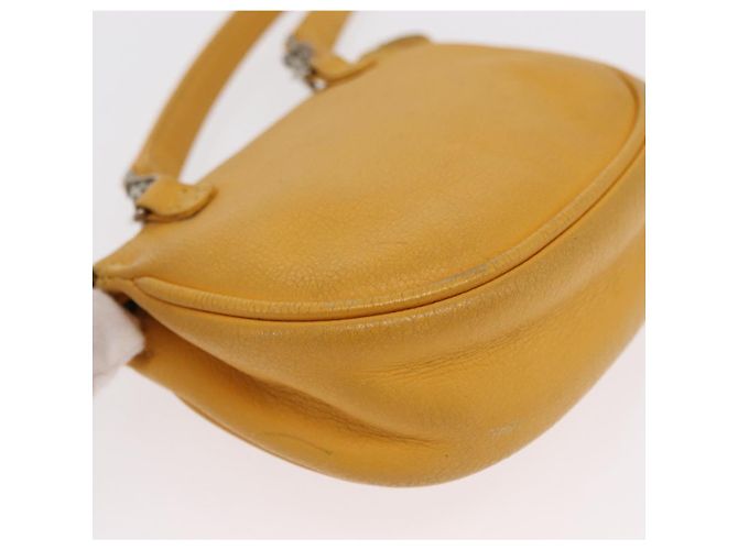 Borsa a spalla in pelle Christian Dior gialla argento autentica bs33120 Giallo - vista 12