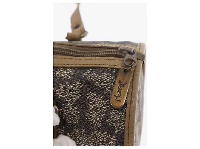 SAINT LAURENT Borsa a mano in pelle beige Auth 170128 - vista 14