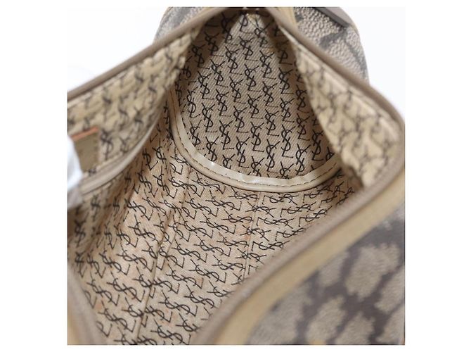 SAINT LAURENT Borsa a mano in pelle beige Auth 170128 - vista 18