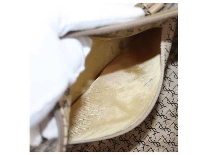SAINT LAURENT Borsa a mano in pelle beige Auth 170128 - vista 20