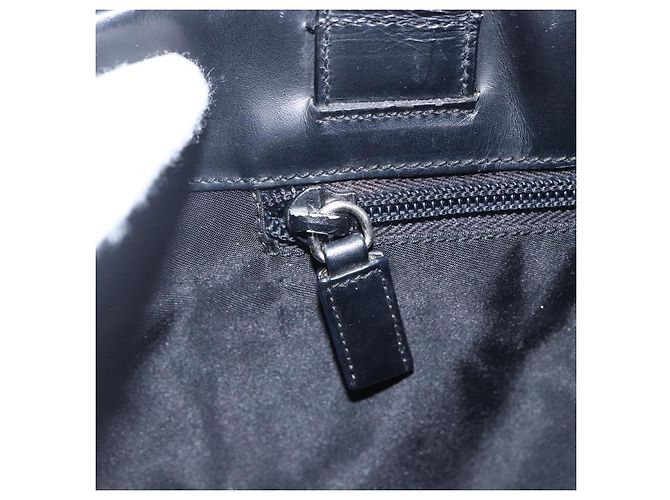PRADA Borsa a mano in nylon nero argento Auth 170309 - vista 18