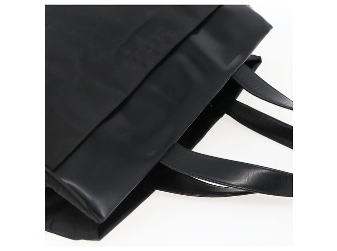 PRADA Borsa a mano in nylon nero argento Auth 170309 - vista 6
