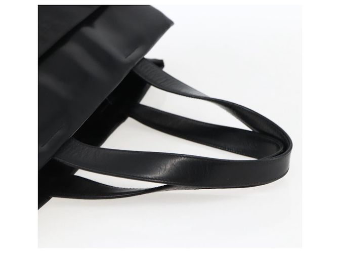 PRADA Borsa a mano in nylon nero argento Auth 170309 - vista 7