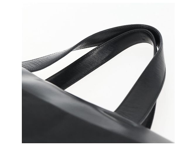 PRADA Borsa a mano in nylon nero argento Auth 170309 - vista 8