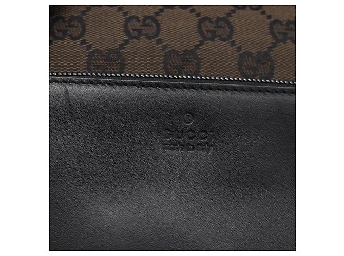 Borsa Tote GG Canvas Gucci Nera Argento 019 0401 Auth ep13216 Nero - vista 14