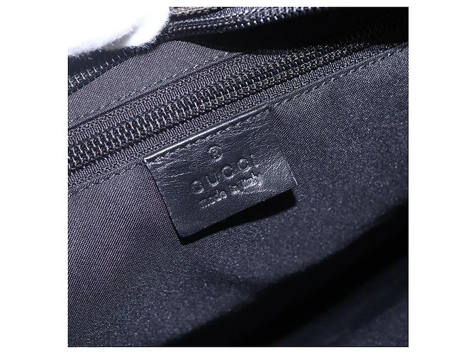 Borsa Tote GG Canvas Gucci Nera Argento 019 0401 Auth ep13216 Nero - vista 16