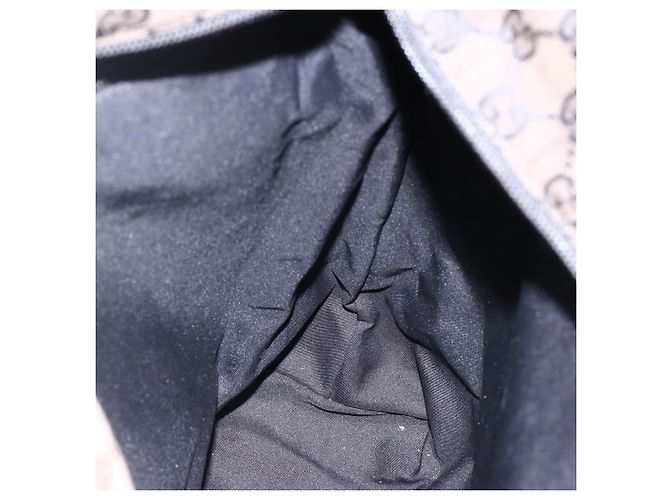 Borsa Tote GG Canvas Gucci Nera Argento 019 0401 Auth ep13216 Nero - vista 19