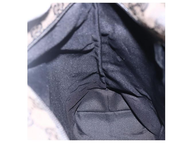 Borsa Tote GG Canvas Gucci Nera Argento 019 0401 Auth ep13216 Nero - vista 20