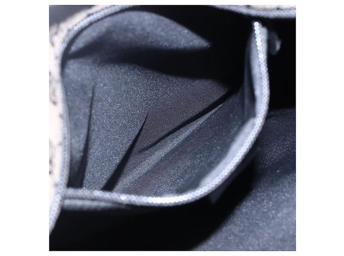 Borsa Tote GG Canvas Gucci Nera Argento 019 0401 Auth ep13216 Nero - vista 21