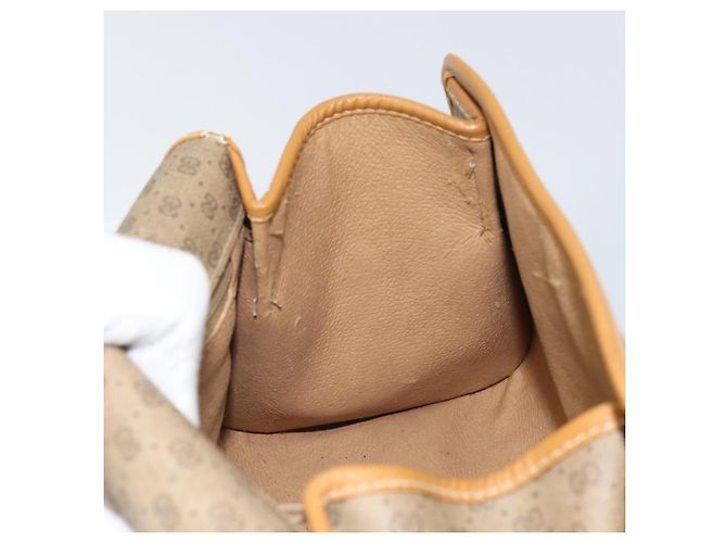 Gucci Borsa a spalla Micro GG Supreme in PVC Beige Oro Auth BA10076 D'oro - vista 18