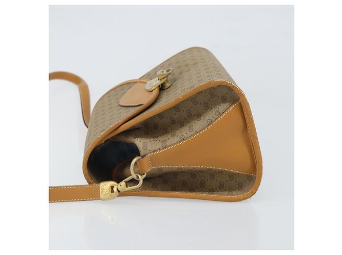Gucci Borsa a spalla Micro GG Supreme in PVC Beige Oro Auth BA10076 D'oro - vista 5
