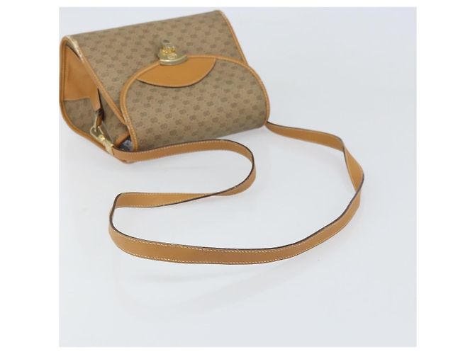Gucci Borsa a spalla Micro GG Supreme in PVC Beige Oro Auth BA10076 D'oro - vista 7