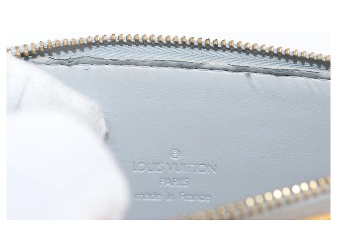 LOUIS VUITTON Bolsa de Accesorios Motto Monogram Vernis Gris M91030 LV Auth bs33023 - vista 10
