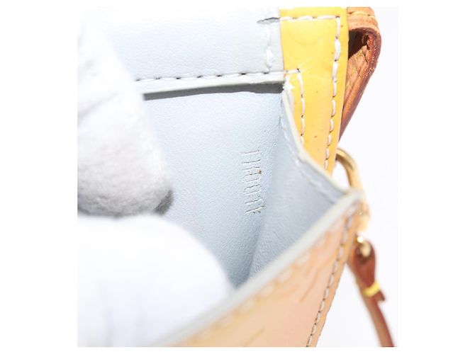 LOUIS VUITTON Bolsa de Accesorios Motto Monogram Vernis Gris M91030 LV Auth bs33023 - vista 12