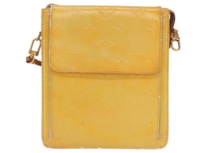 LOUIS VUITTON Bolsa de Accesorios Motto Monogram Vernis Gris M91030 LV Auth bs33023 - vista 13