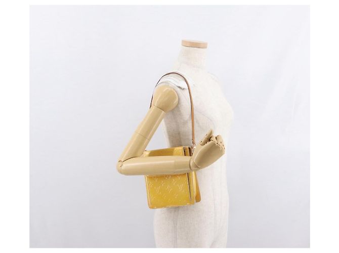 LOUIS VUITTON Bolsa de Accesorios Motto Monogram Vernis Gris M91030 LV Auth bs33023 - vista 22
