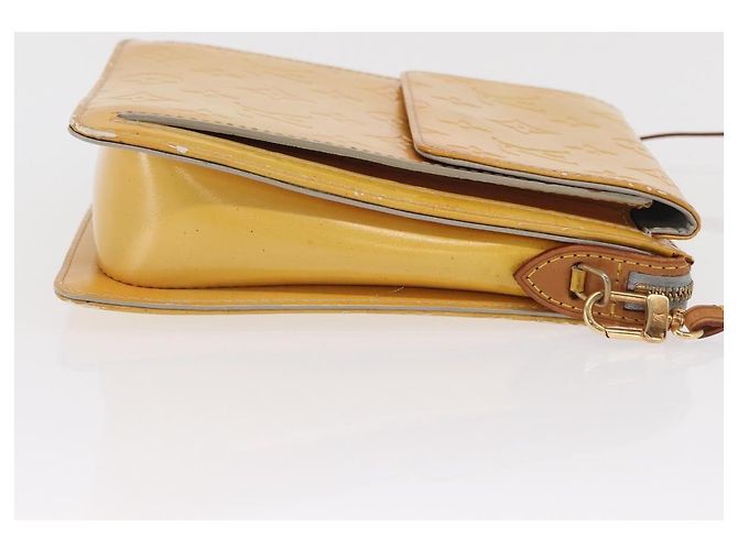 LOUIS VUITTON Bolsa de Accesorios Motto Monogram Vernis Gris M91030 LV Auth bs33023 - vista 3