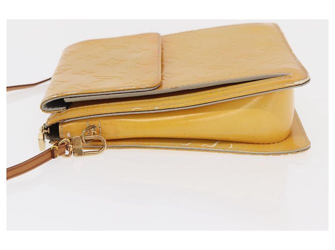 LOUIS VUITTON Bolsa de Accesorios Motto Monogram Vernis Gris M91030 LV Auth bs33023 - vista 4