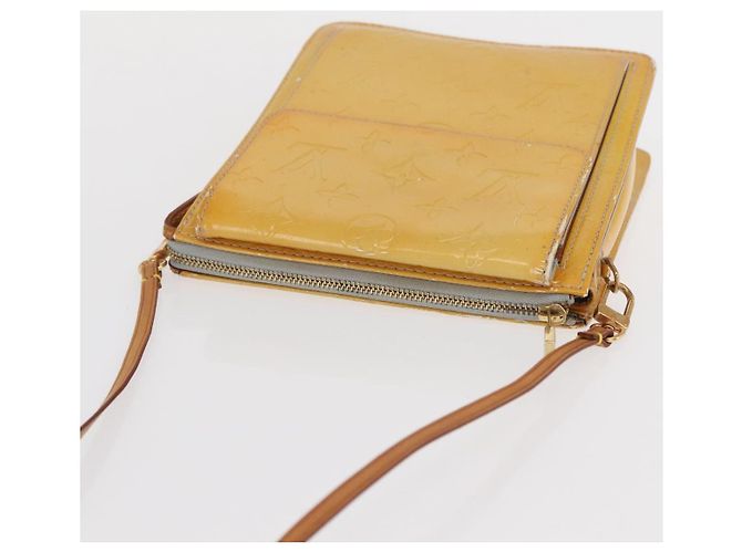 LOUIS VUITTON Bolsa de Accesorios Motto Monogram Vernis Gris M91030 LV Auth bs33023 - vista 6