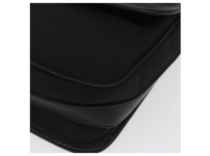 Borsa a spalla in nylon nero e argento autentica BURBERRY bs32780 - vista 15