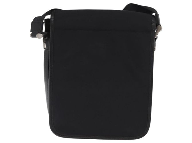 Borsa a spalla in nylon nero e argento autentica BURBERRY bs32780 - vista 2