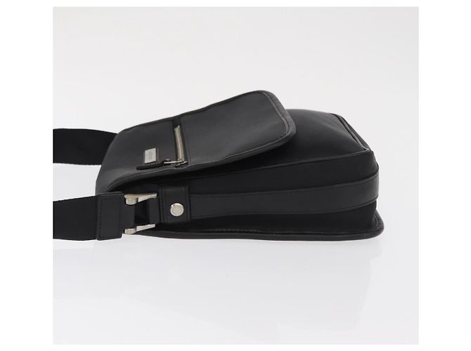 Borsa a spalla in nylon nero e argento autentica BURBERRY bs32780 - vista 4