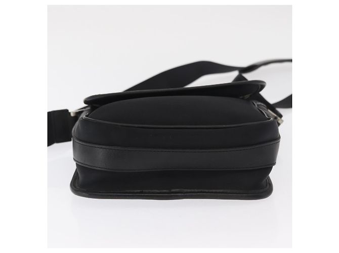 Borsa a spalla in nylon nero e argento autentica BURBERRY bs32780 - vista 5