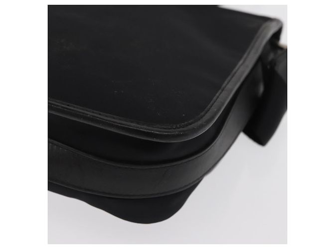 Borsa a spalla in nylon nero e argento autentica BURBERRY bs32780 - vista 9