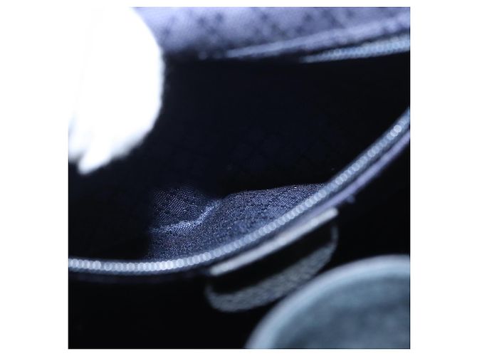 Zaino in suede Gucci Bamboo blu navy oro 003 2058 0016 Auth 166631 - vista 24