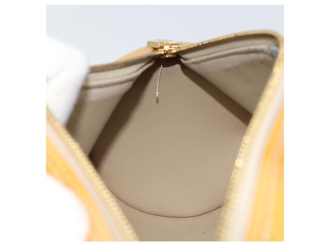 LOUIS VUITTON Borsa a Mano Monogram Vernis Bedford Beige M91006 LV Auth ka2168 - vista 19