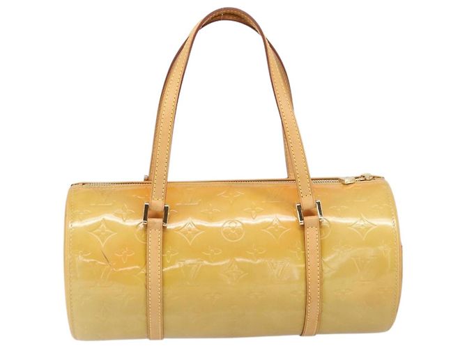 LOUIS VUITTON Borsa a Mano Monogram Vernis Bedford Beige M91006 LV Auth ka2168 - vista 2