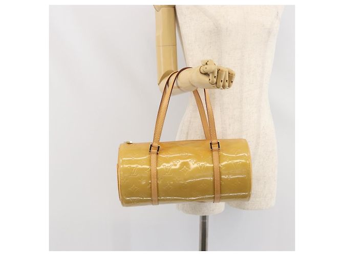 LOUIS VUITTON Borsa a Mano Monogram Vernis Bedford Beige M91006 LV Auth ka2168 - vista 21