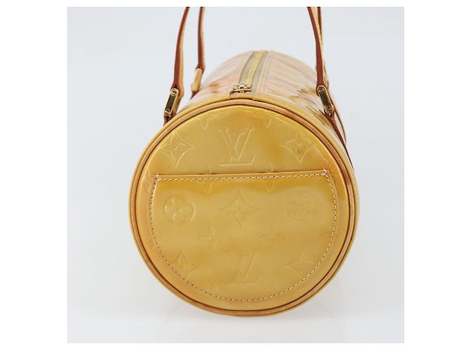 LOUIS VUITTON Borsa a Mano Monogram Vernis Bedford Beige M91006 LV Auth ka2168 - vista 3