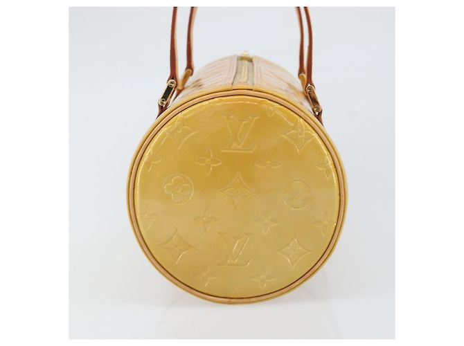LOUIS VUITTON Borsa a Mano Monogram Vernis Bedford Beige M91006 LV Auth ka2168 - vista 4