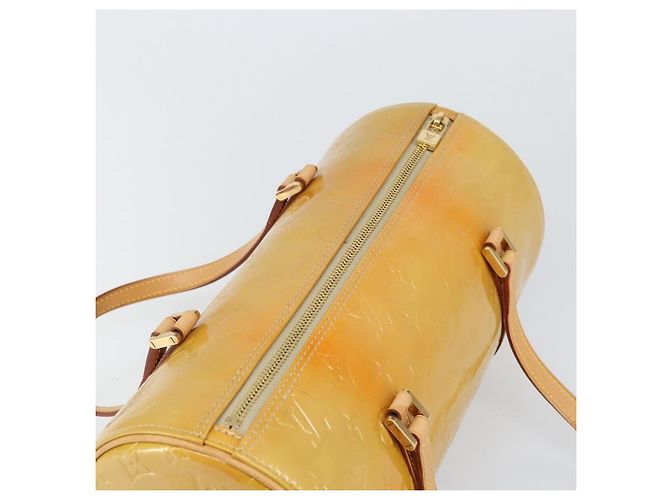 LOUIS VUITTON Borsa a Mano Monogram Vernis Bedford Beige M91006 LV Auth ka2168 - vista 6