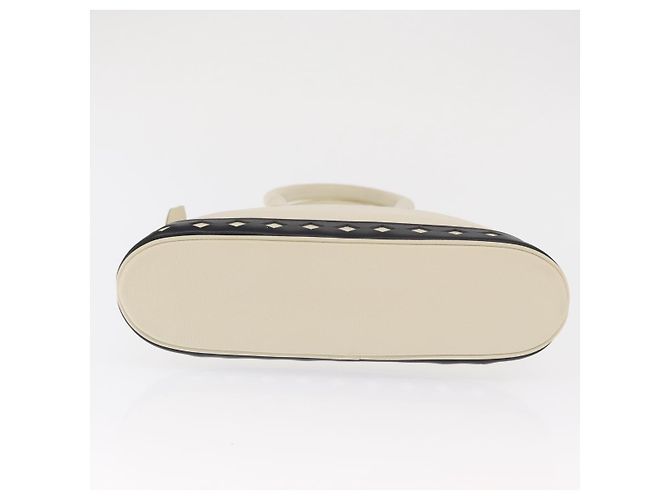 SAINT LAURENT Borsa a mano in pelle bianca Auth 169261V Bianco - vista 10