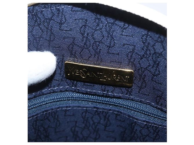 SAINT LAURENT Borsa a mano in pelle bianca Auth 169261V Bianco - vista 16