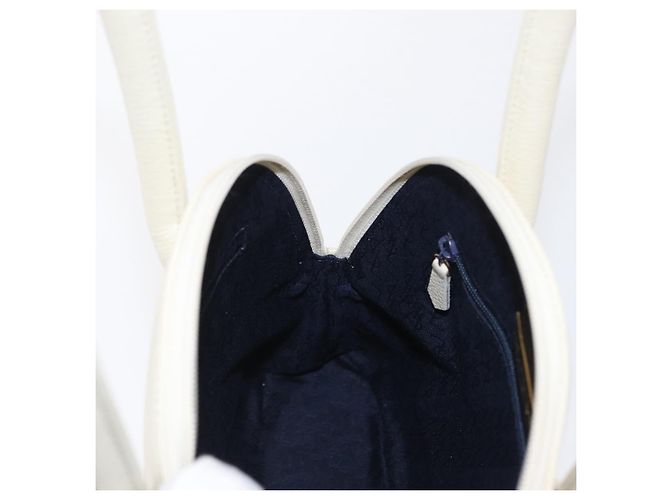 SAINT LAURENT Borsa a mano in pelle bianca Auth 169261V Bianco - vista 19
