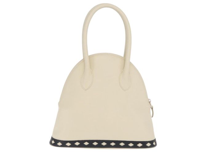 SAINT LAURENT Borsa a mano in pelle bianca Auth 169261V Bianco - vista 3