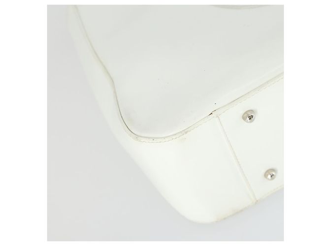 Borsa a mano GUCCI in pelle verniciata bianca Auth ep12976 Bianco - vista 11