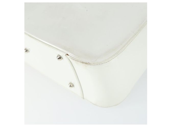 Borsa a mano GUCCI in pelle verniciata bianca Auth ep12976 Bianco - vista 12