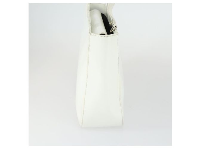 Borsa a mano GUCCI in pelle verniciata bianca Auth ep12976 Bianco - vista 5