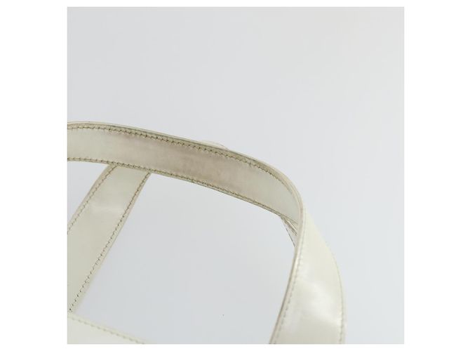 Borsa a mano GUCCI in pelle verniciata bianca Auth ep12976 Bianco - vista 8