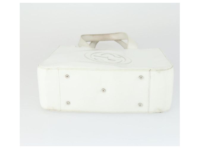 Borsa a mano GUCCI in pelle verniciata bianca Auth ep12976 Bianco - vista 9